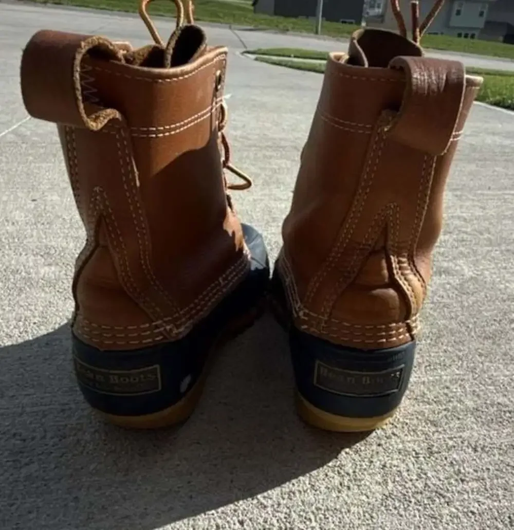 L.L. Bean Original Bean Boots 8-Inch Leather Duck Boots